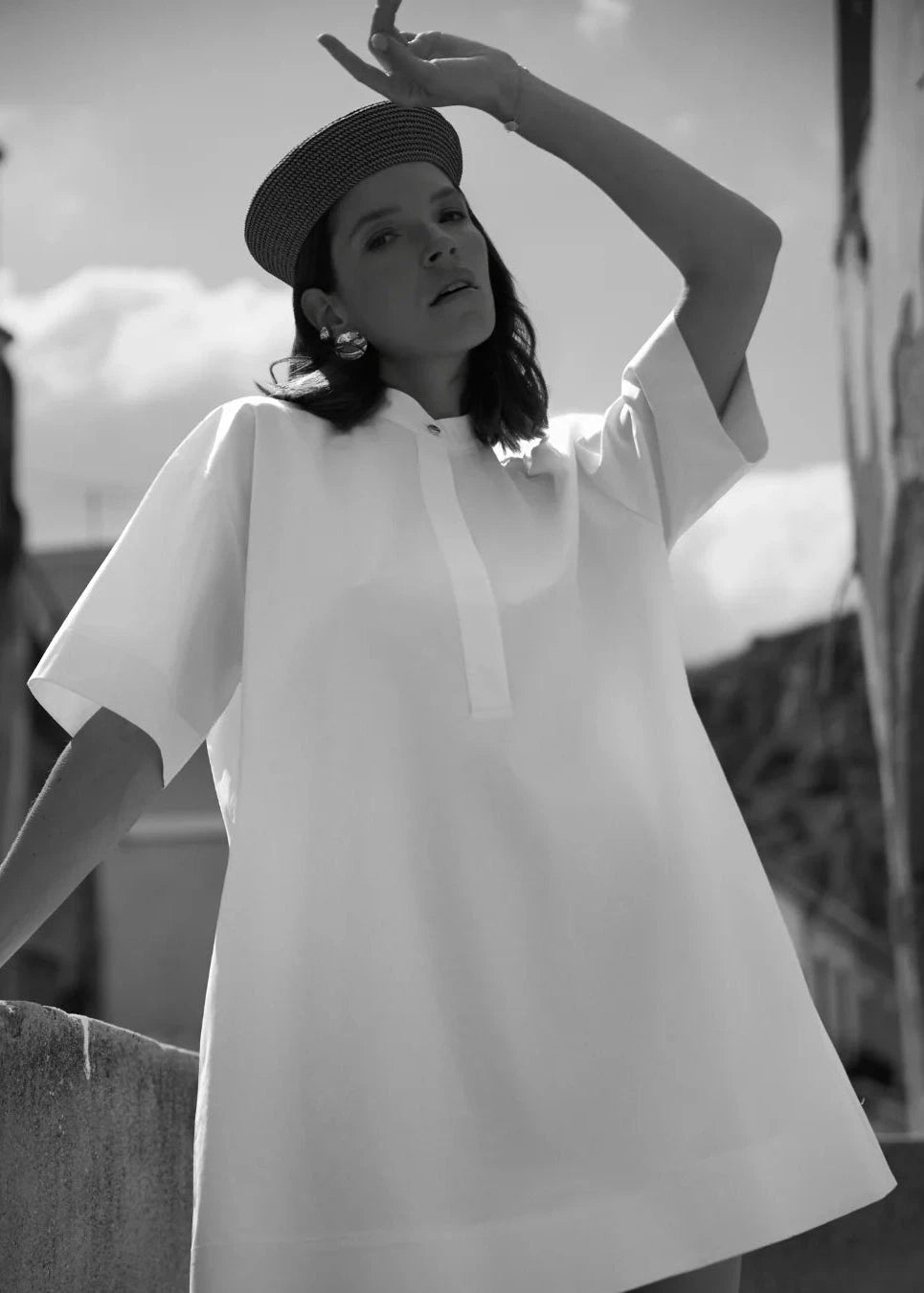 Fou Paris // Amina Shirt Dress / White Womens Fou Paris 