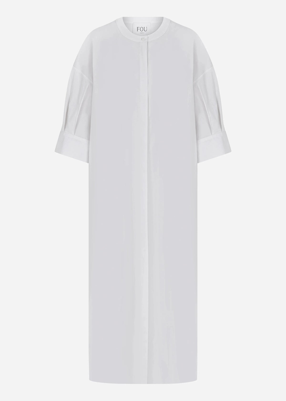 Fou Paris // Apa Shirt Dress / White Womens Fou Paris 