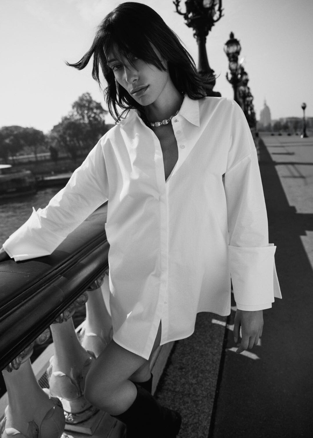 Fou Paris // Bernice Shirt Dress / White Womens Fou Paris 