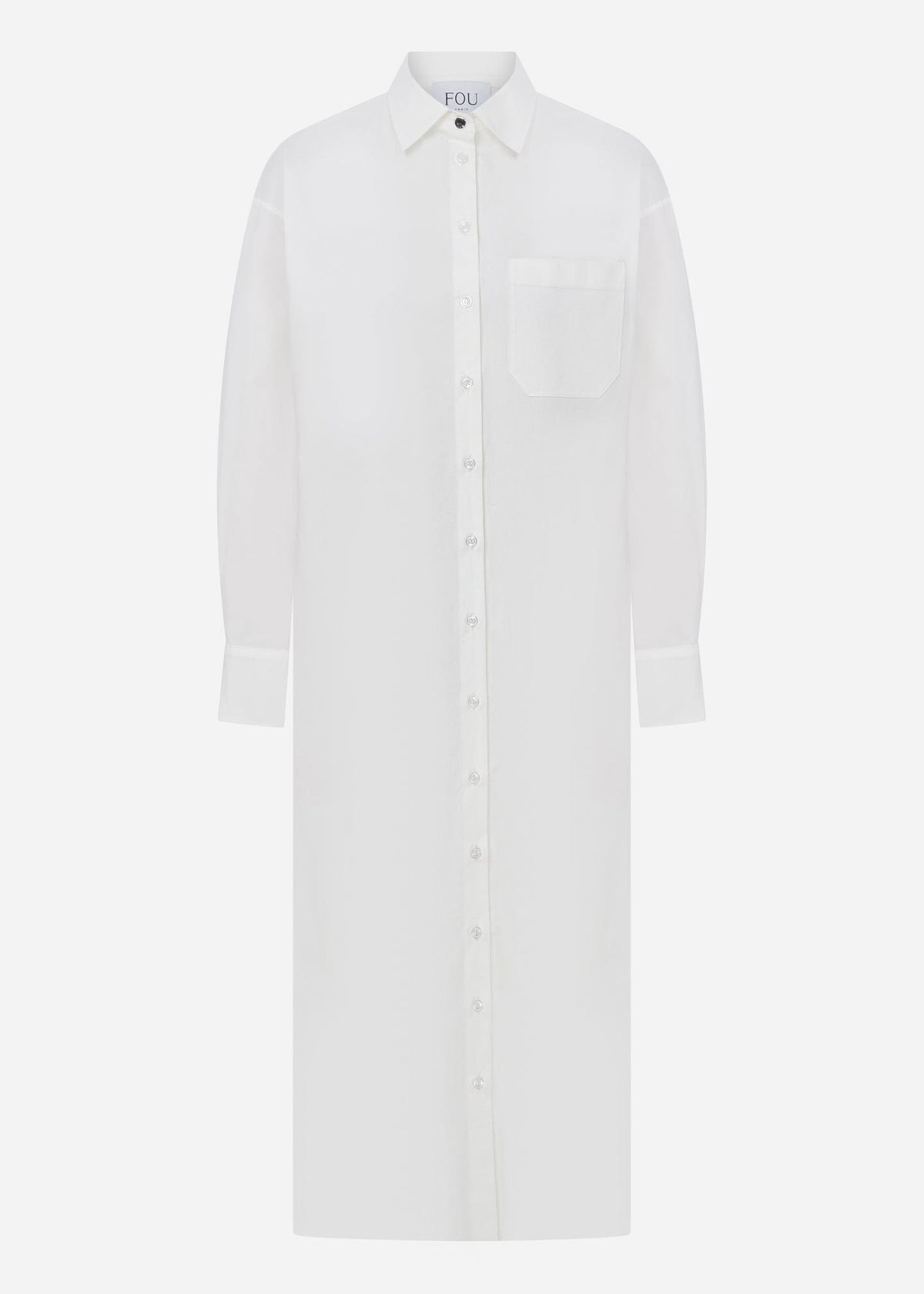 Fou Paris // Evony Shirt Dress / White Fou Paris 
