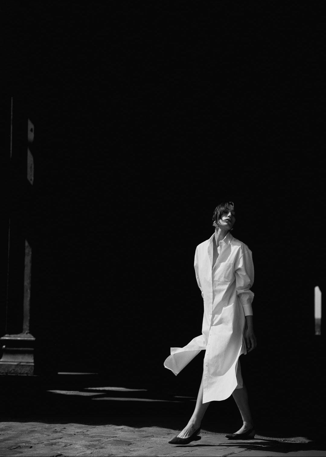 Fou Paris // Evony Shirt Dress / White Womens Fou Paris 