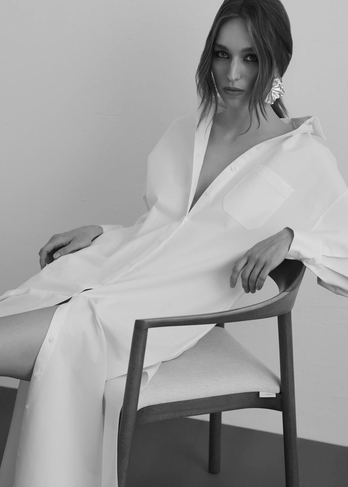 Fou Paris // Evony Shirt Dress / White Fou Paris 