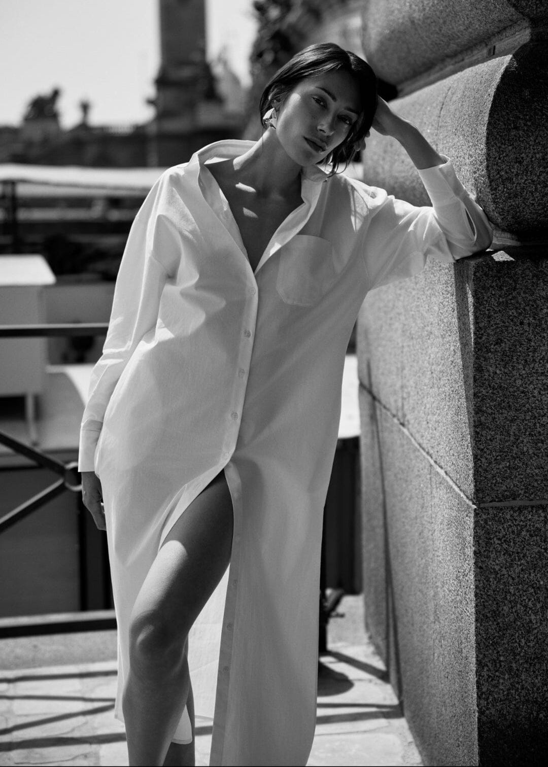 Fou Paris // Evony Shirt Dress / White Womens Fou Paris 