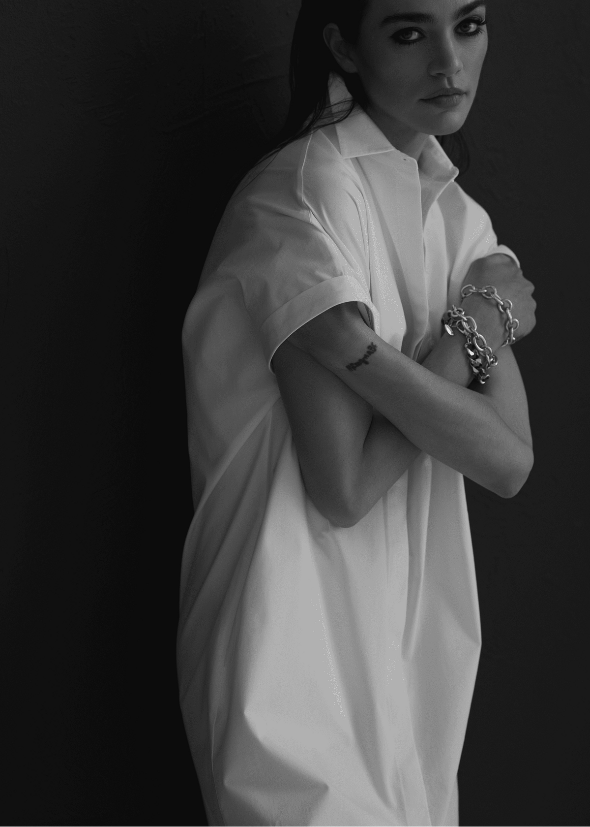 Fou Paris // Faye Shirt Dress / White Fou Paris 