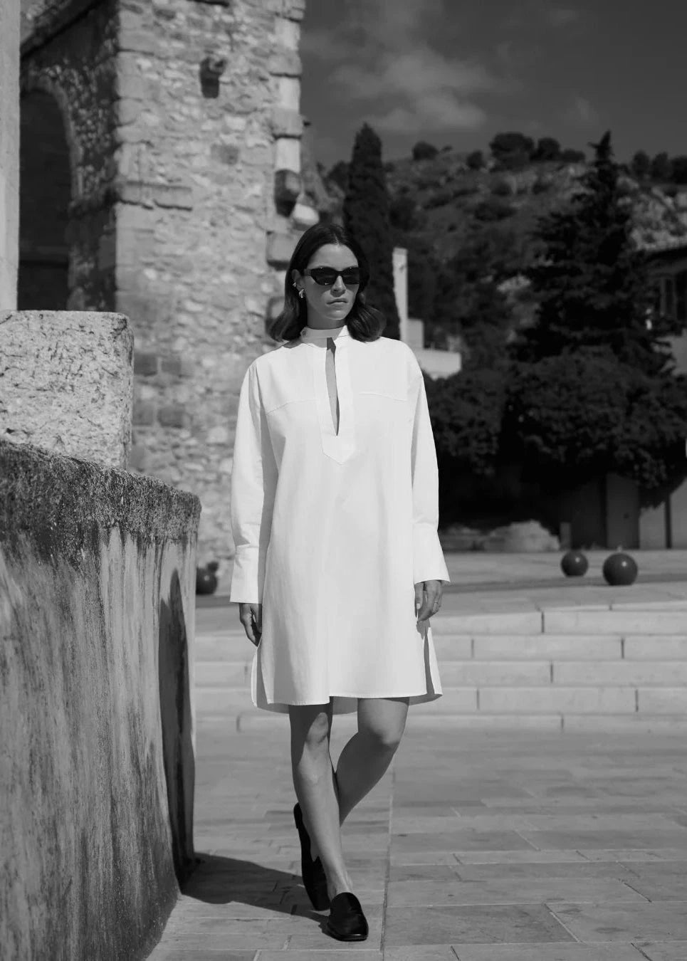 Fou Paris // Lola Shirt Dress / White Womens Fou Paris 