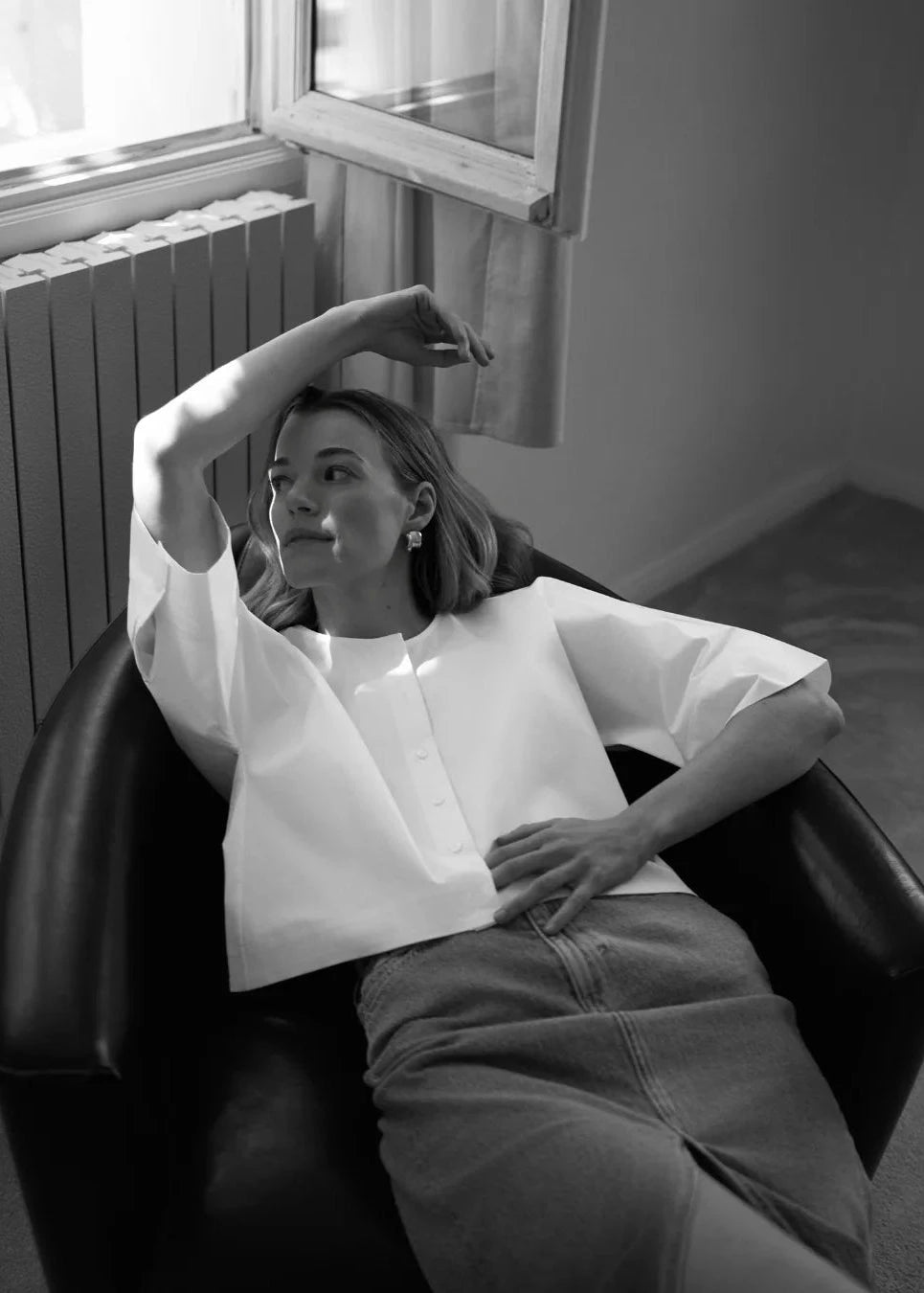 Fou Paris // Rebecca Shirt / White Womens Fou Paris 