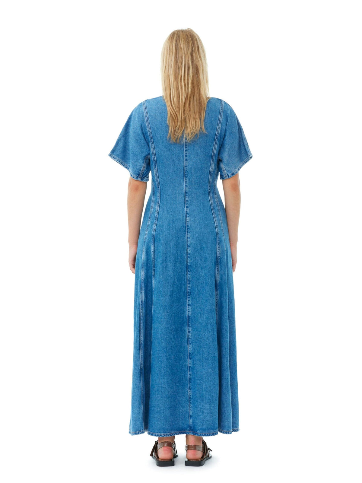Future Denim Maxi Dress / Mid Blue Stone Womens GANNI 