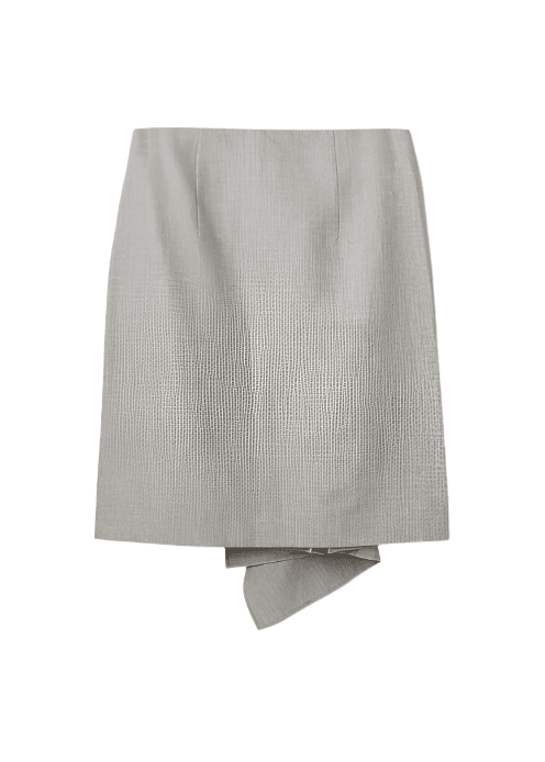 Gabriel Skirt / Light Grey Womens The Garment 