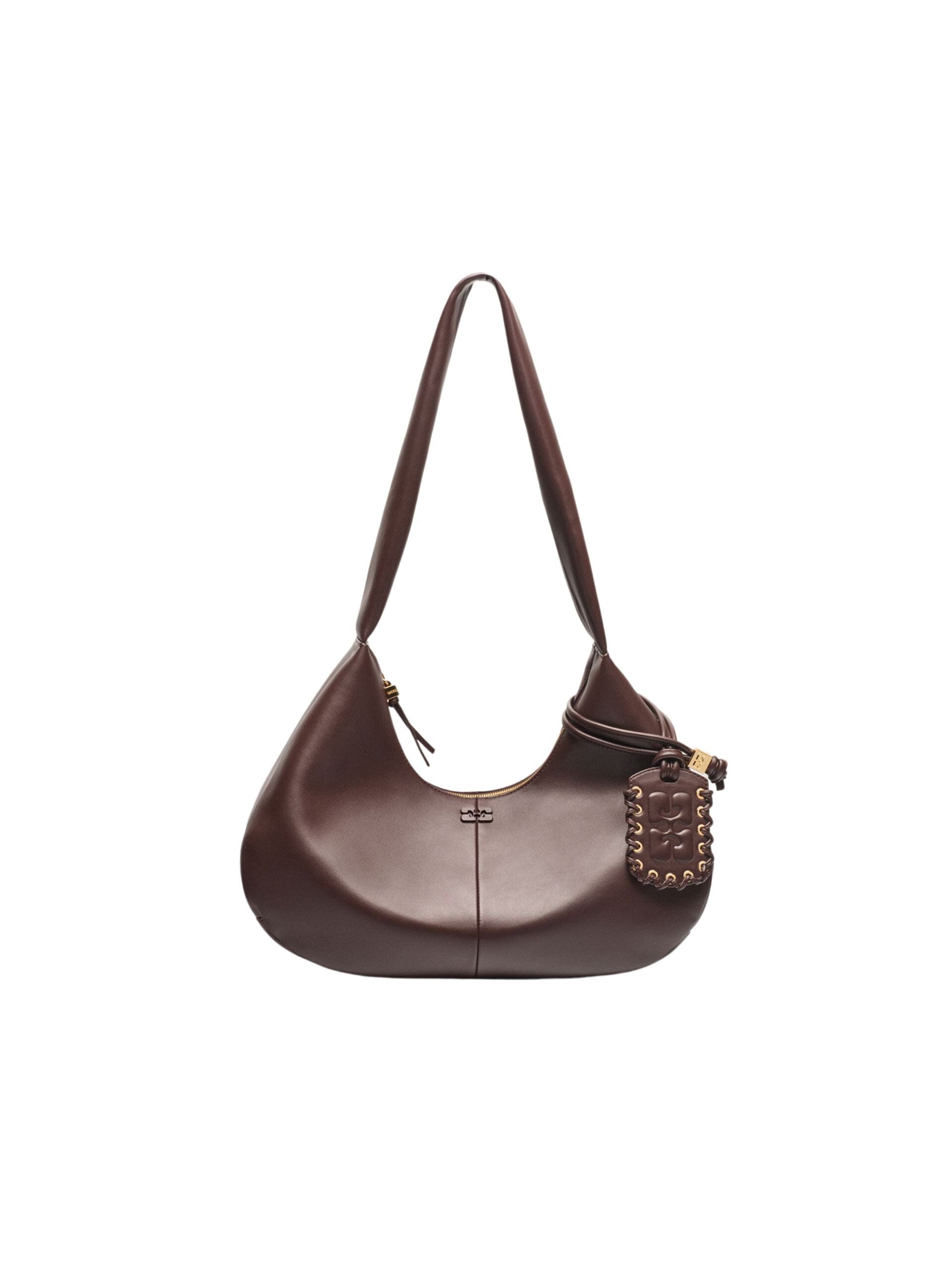 GANNI Bou Bag Hobo Medium / Seal Brown - Seletti Concept Store