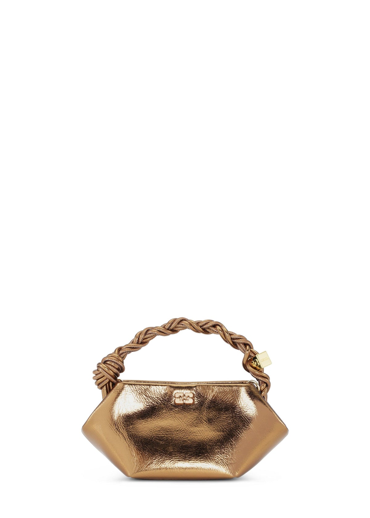 Ganni Bou Bag Mini Metallic / Bronze Womens GANNI 