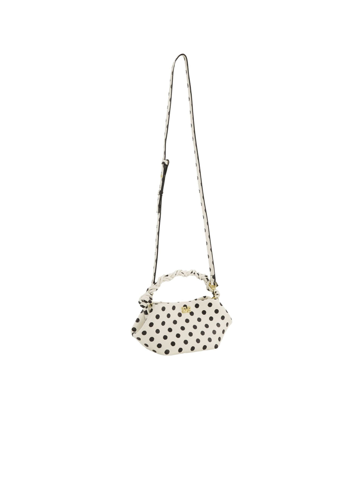 GANNI Bou Bag Mini Print Dots / Egret Womens GANNI 