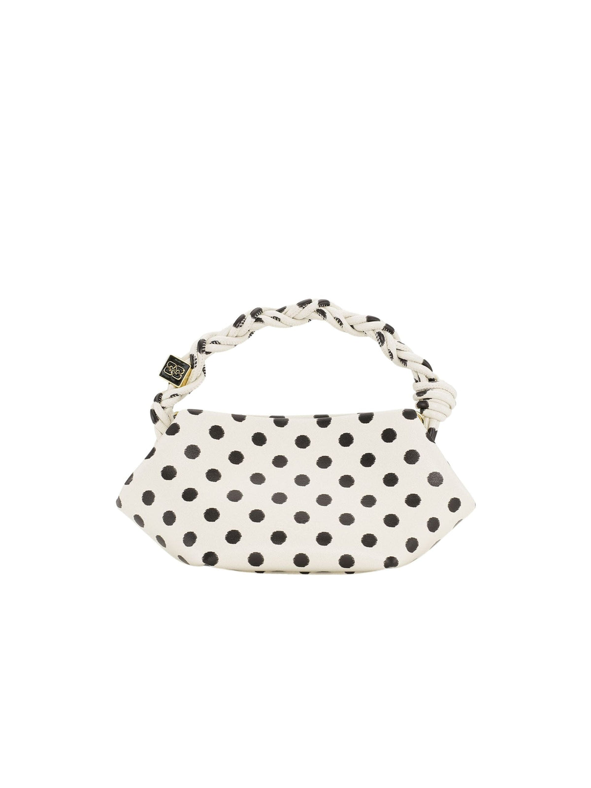 GANNI Bou Bag Mini Print Dots / Egret Womens GANNI 