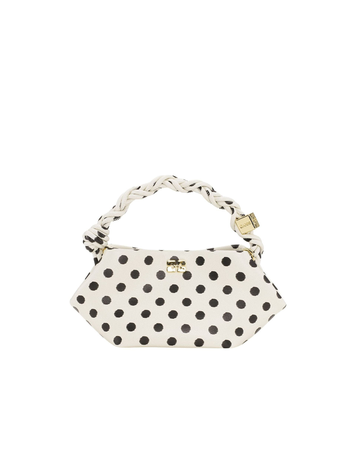 GANNI Bou Bag Mini Print Dots / Egret Womens GANNI 