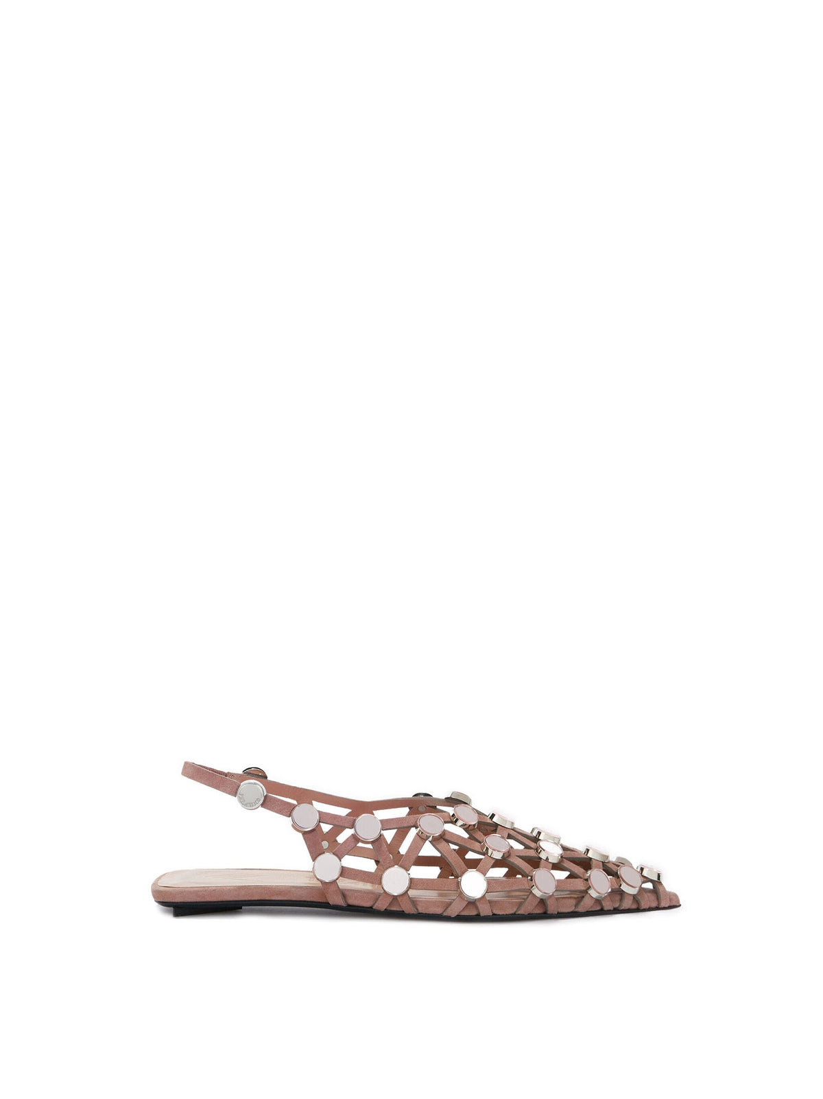 Grid Ballerina Suede / Mud Womens The Attico 