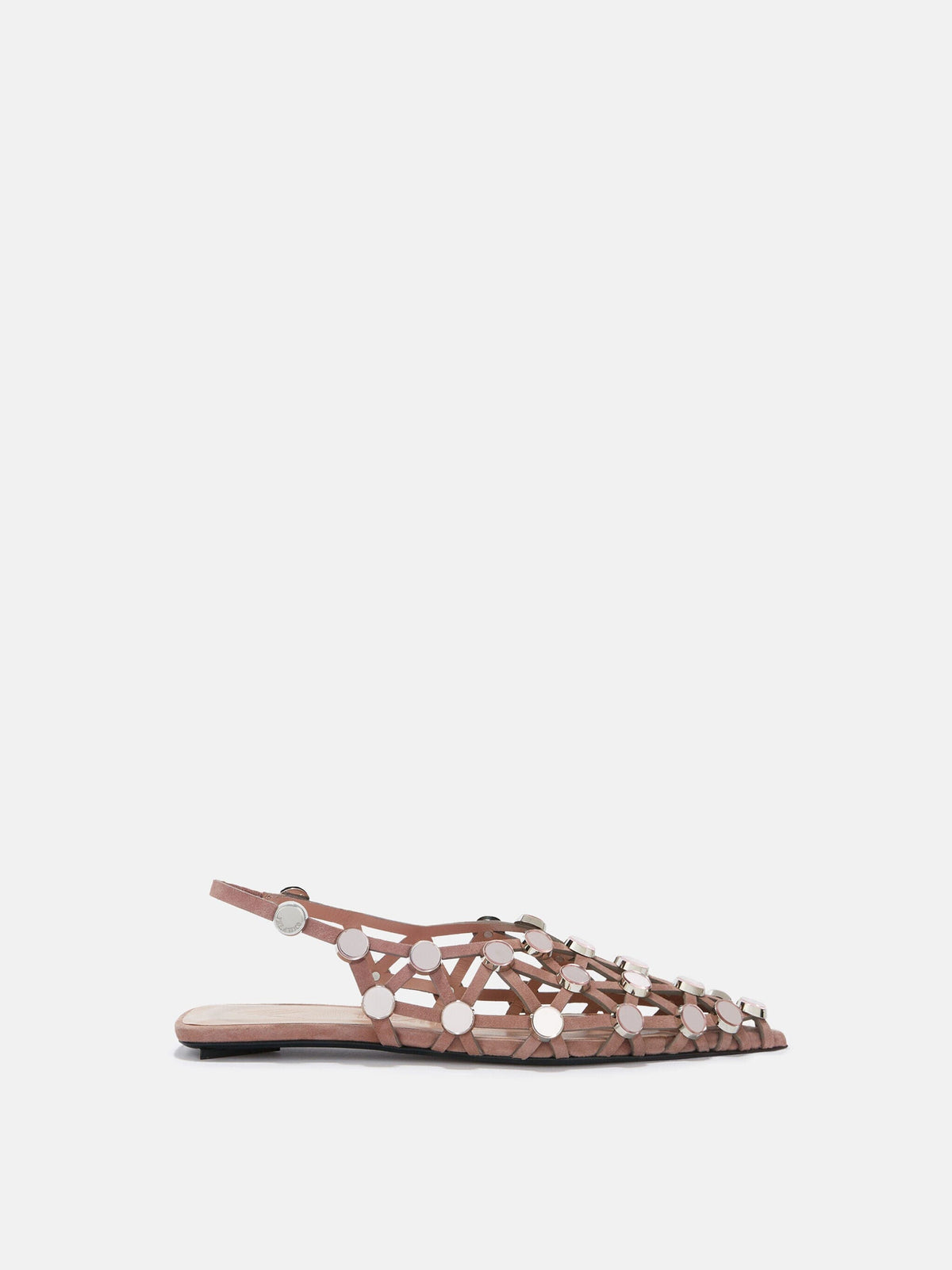 Grid Ballerina Suede / Mud Womens The Attico 