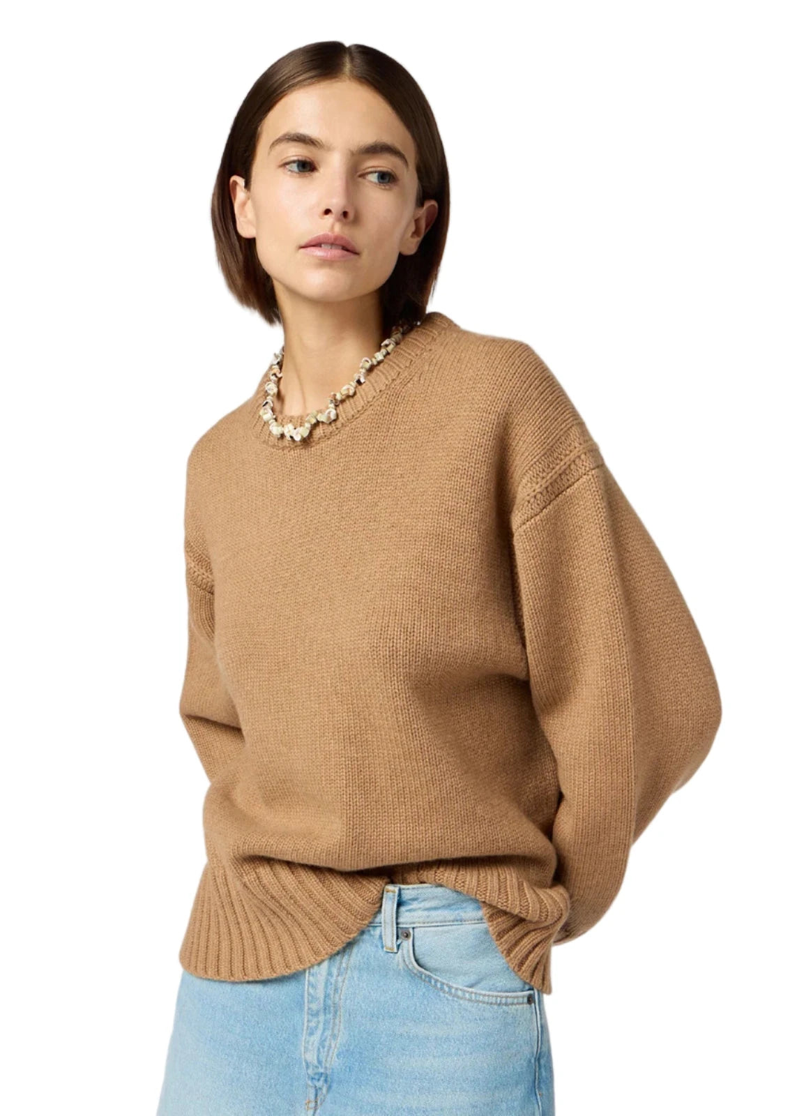 Guest In Residence // Cozy Crew / Almond Womens Guest In Residence 