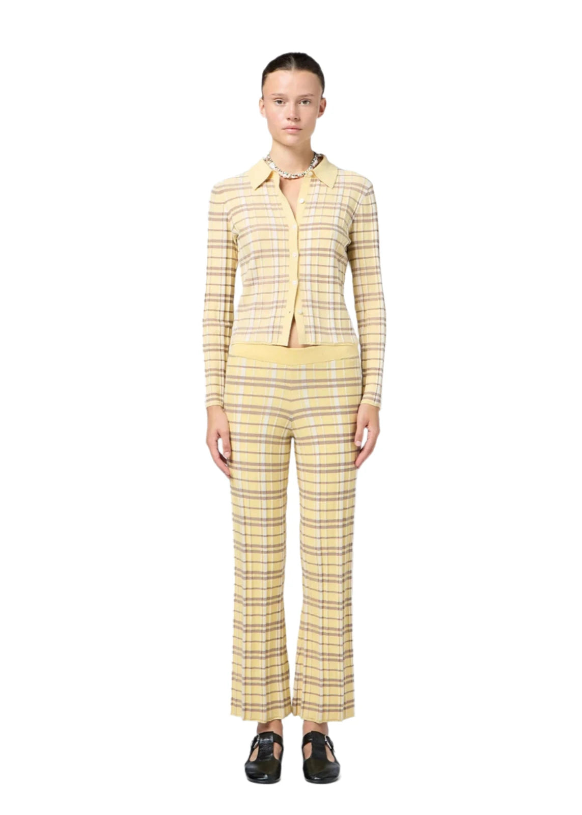 Guest In Residence // Plaid Elle Shirt / Butter Combo Womens Guest In Residence 