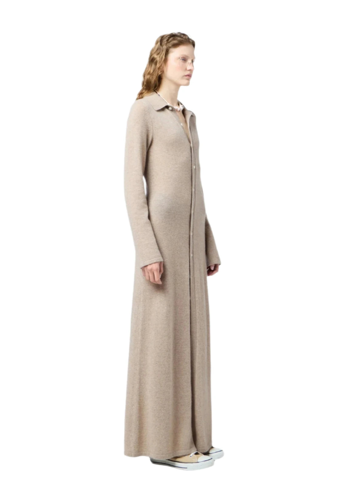 Guest In Residence // Showtime Shirt Dress / Taupe Womens Guest In Residence 