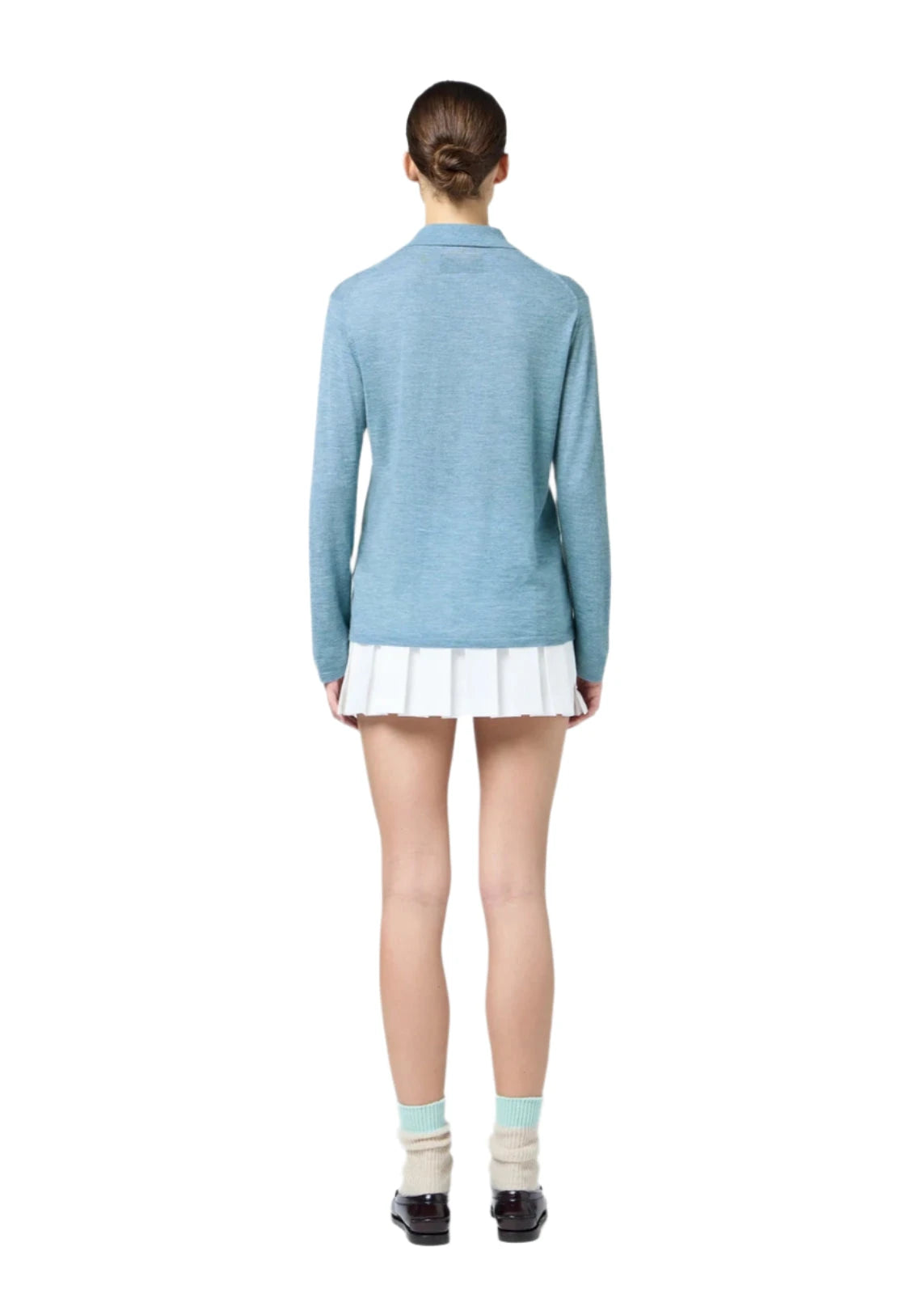 Guest In Residence // Showtime Shirt / Heather Blue Womens Guest In Residence 