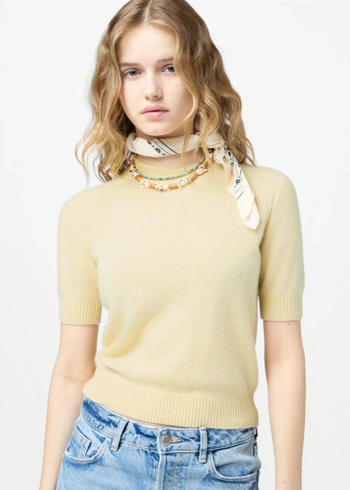 Guest In Residence // Sweater Tee / Butter Womens Guest In Residence 