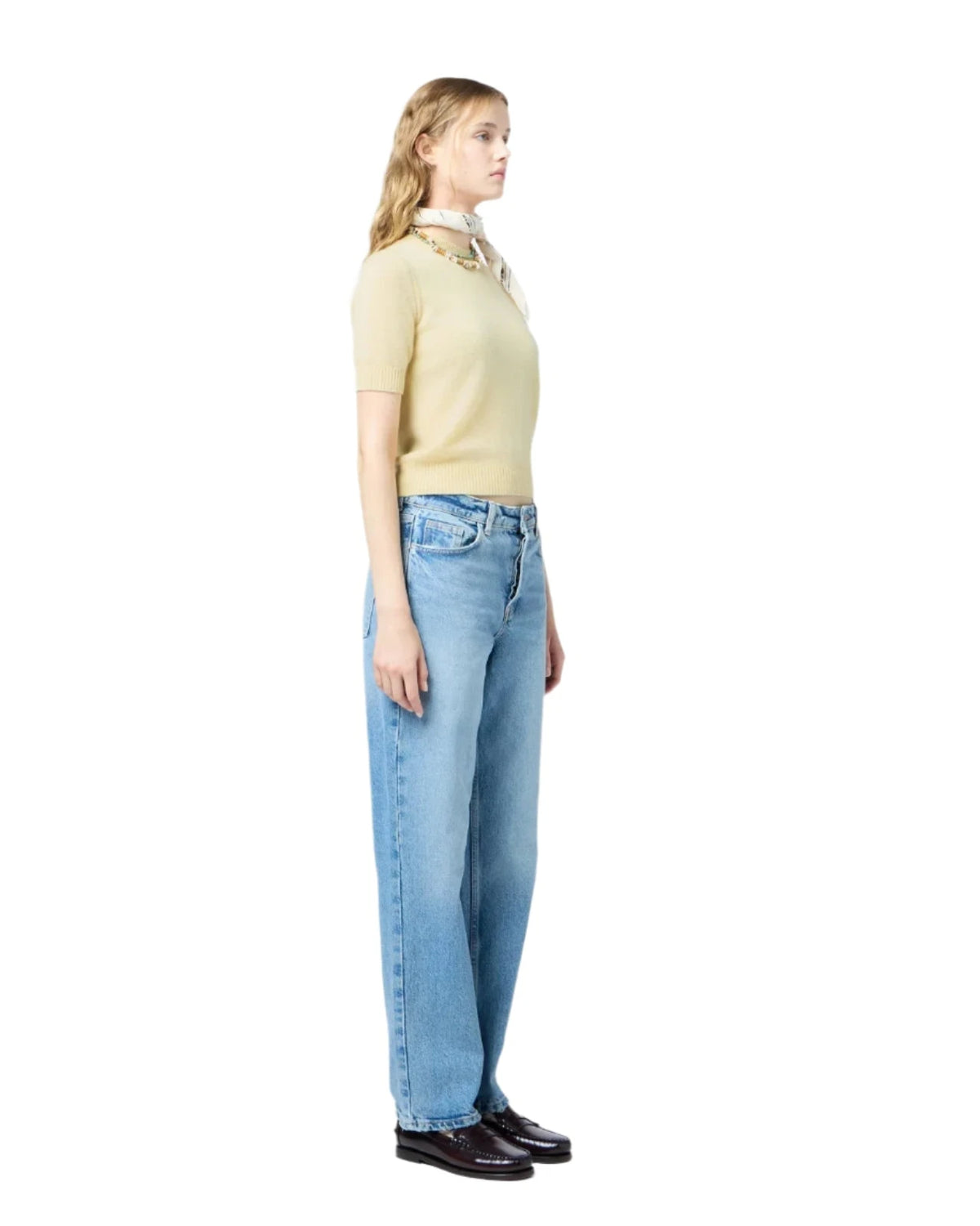 Guest In Residence // Sweater Tee / Butter Womens Guest In Residence 