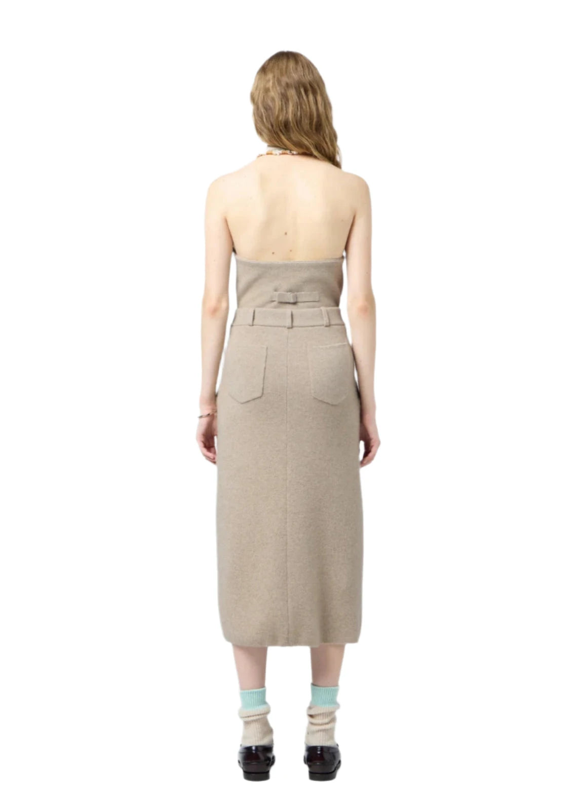 Guest In Residence // Tailored Skirt / Taupe Womens Guest In Residence 