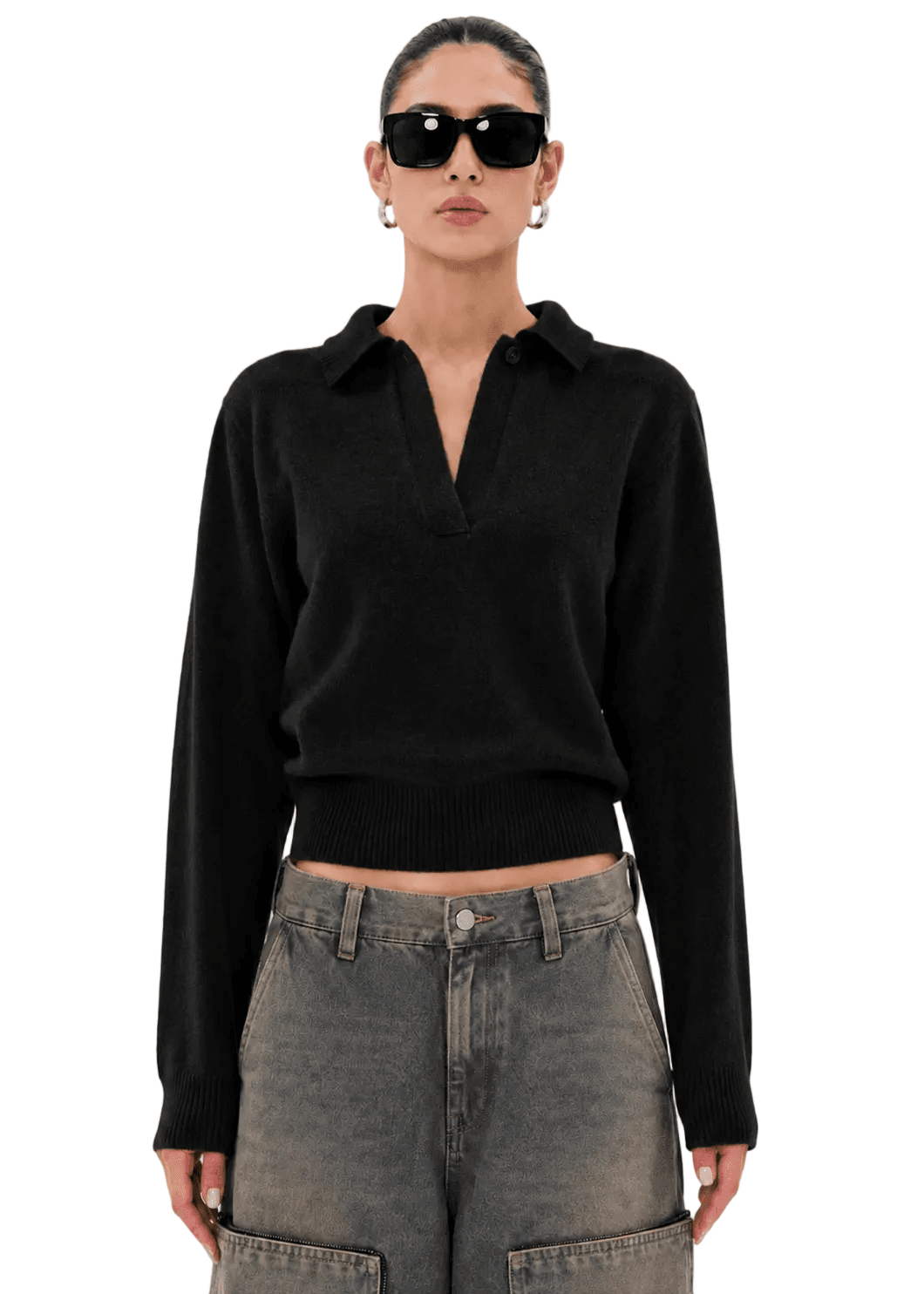 Haikure // Ash Sweatshirt / Black Womens Haikure 
