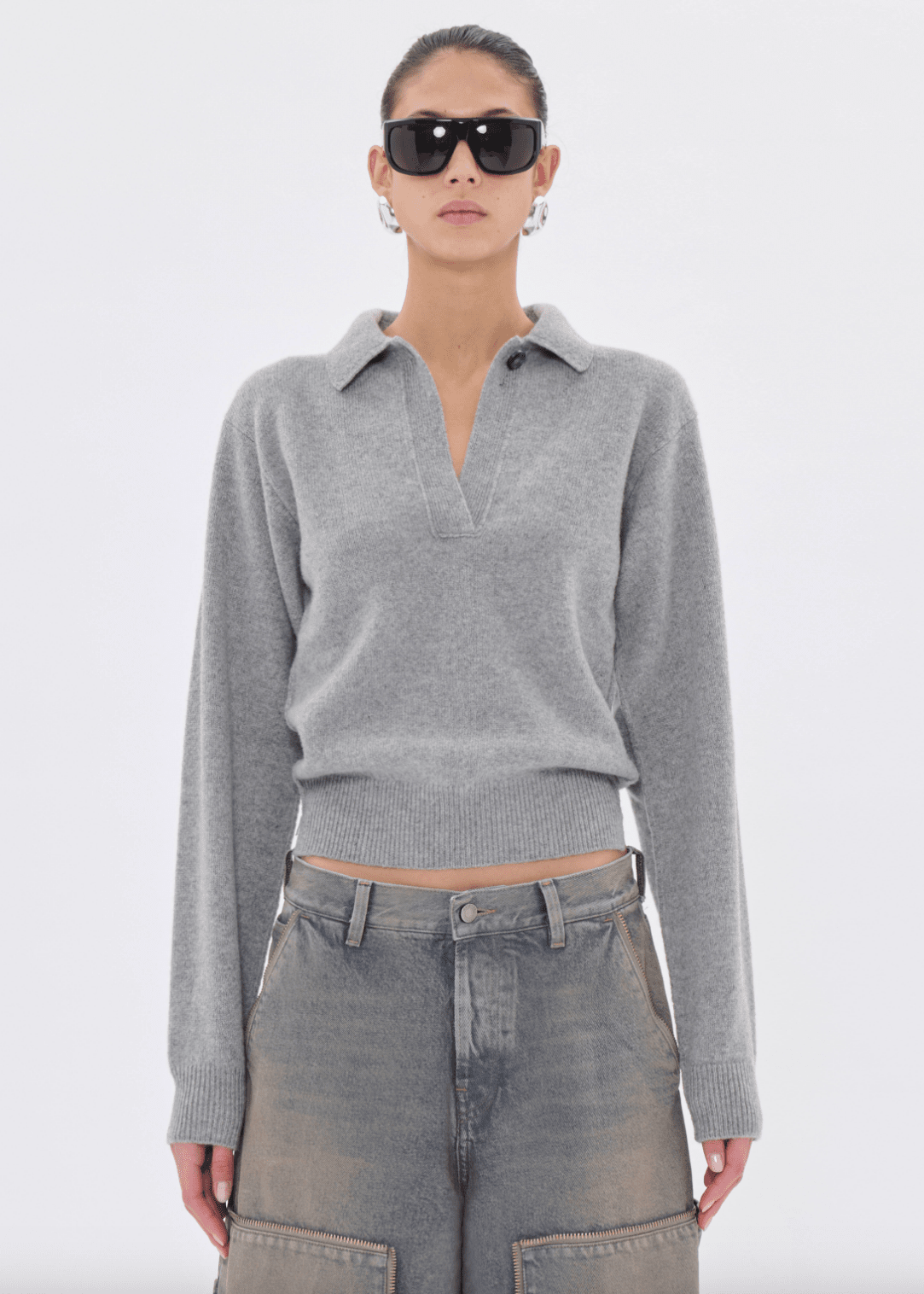 Haikure // Ash Sweatshirt / Grey Womens Haikure 