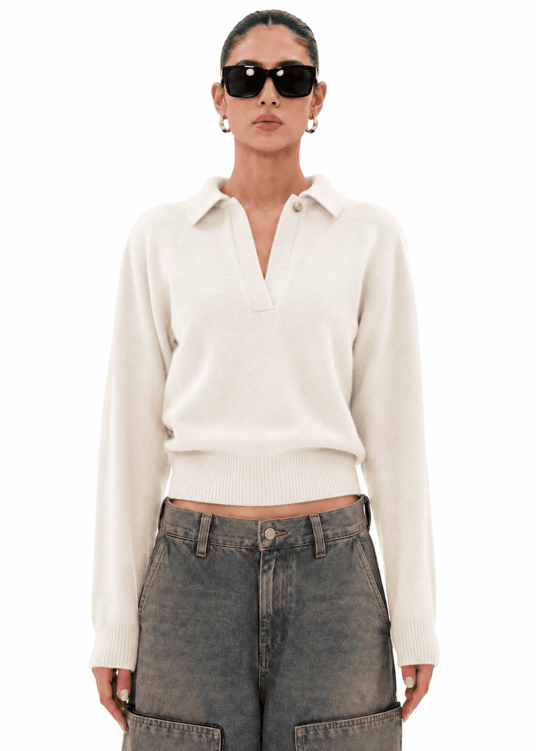 Haikure // Ash Sweatshirt / Snow Womens Haikure 