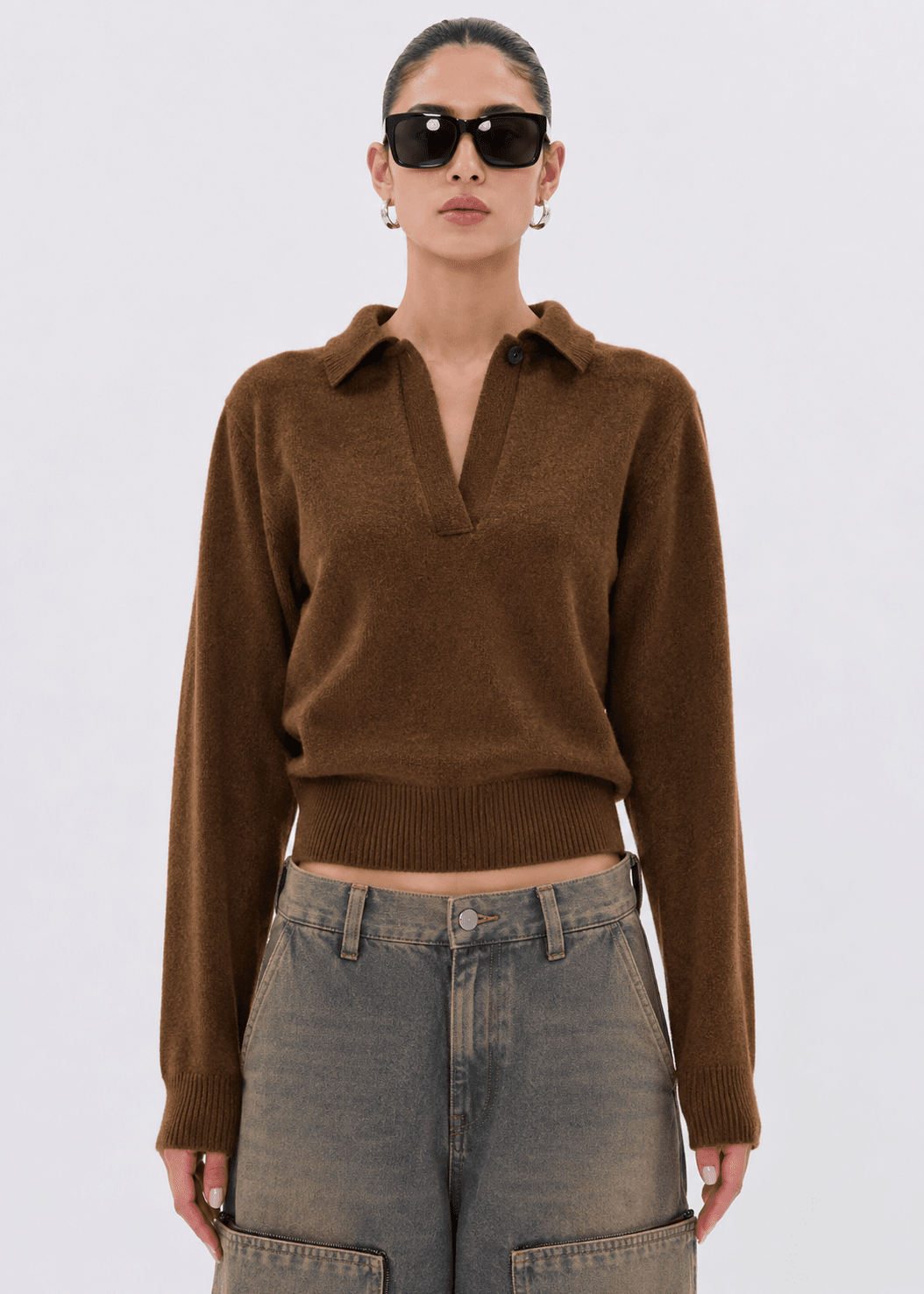 Haikure // Ash Sweatshirt / Tabac Womens Haikure 