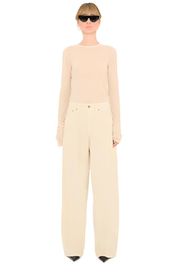 Haikure // Bethany Velvet Jeans / Ecru Womens Haikure 