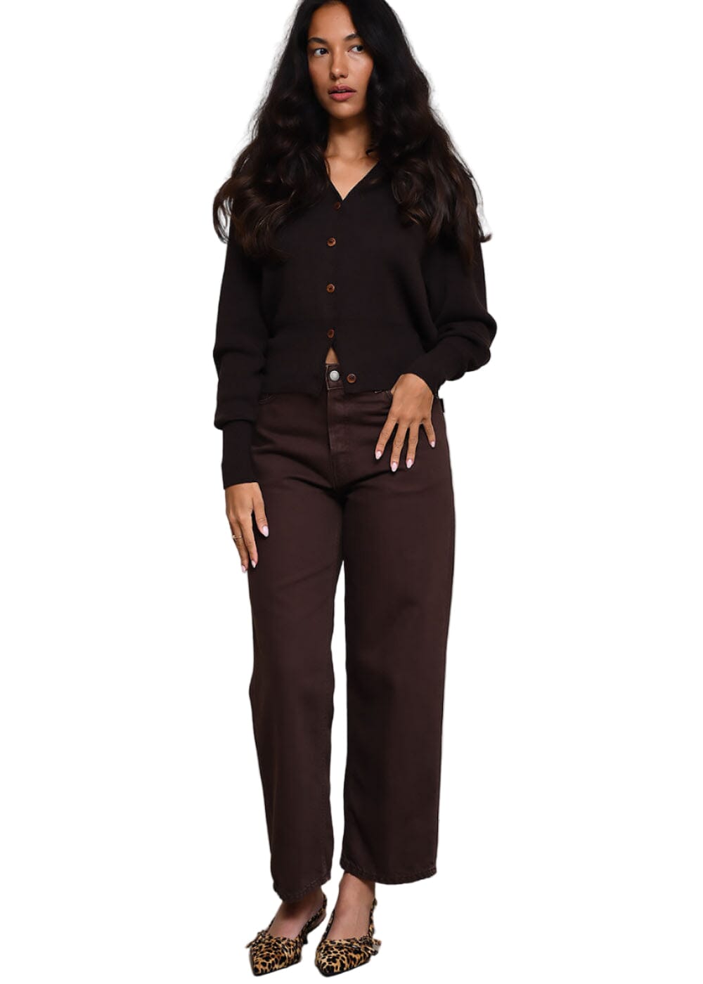 Haikure // Betty Jean Soft Ecru / Chocolate Womens Haikure 