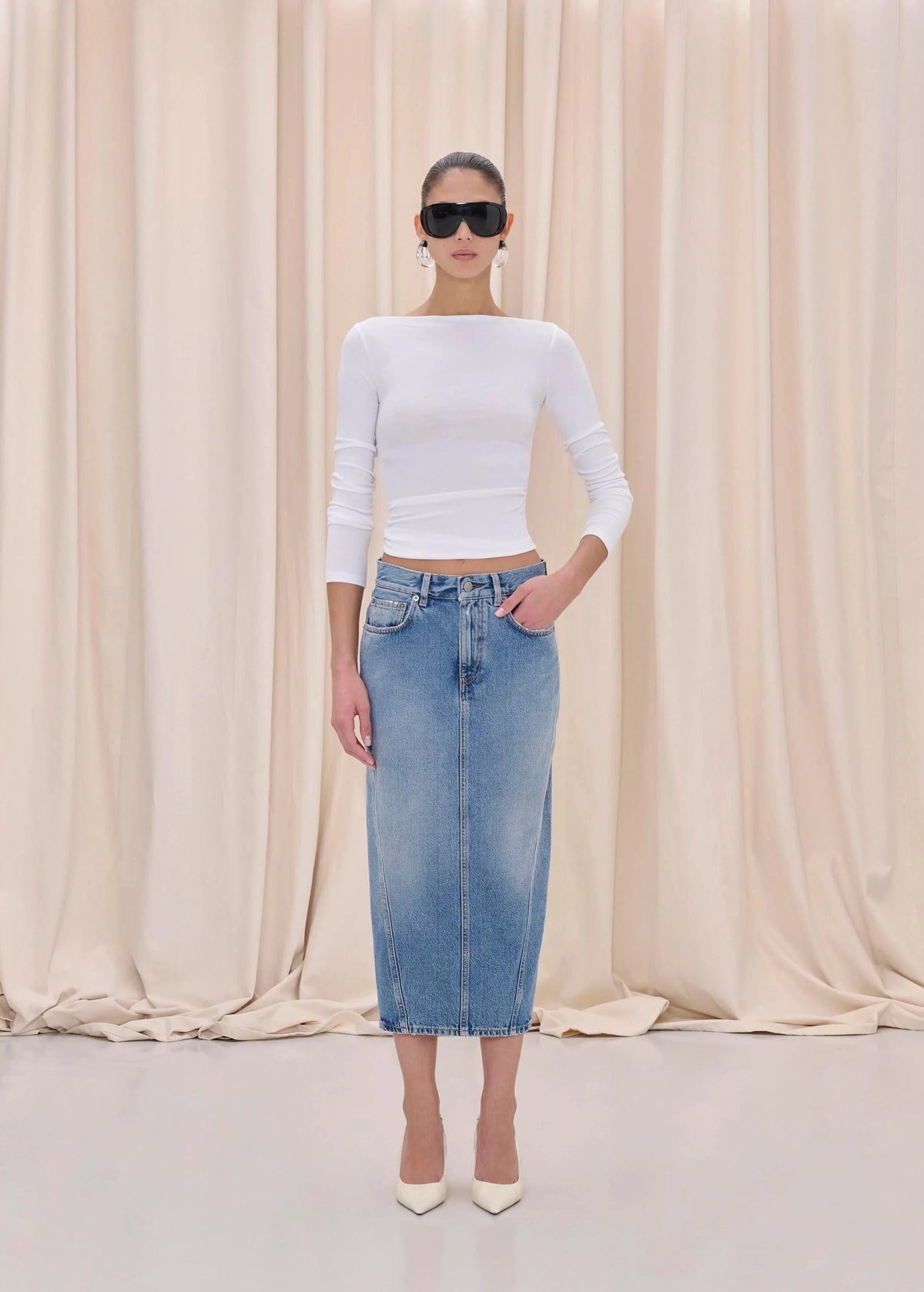 Haikure // Ricka Skirt / Nordic Blue Womens Haikure 