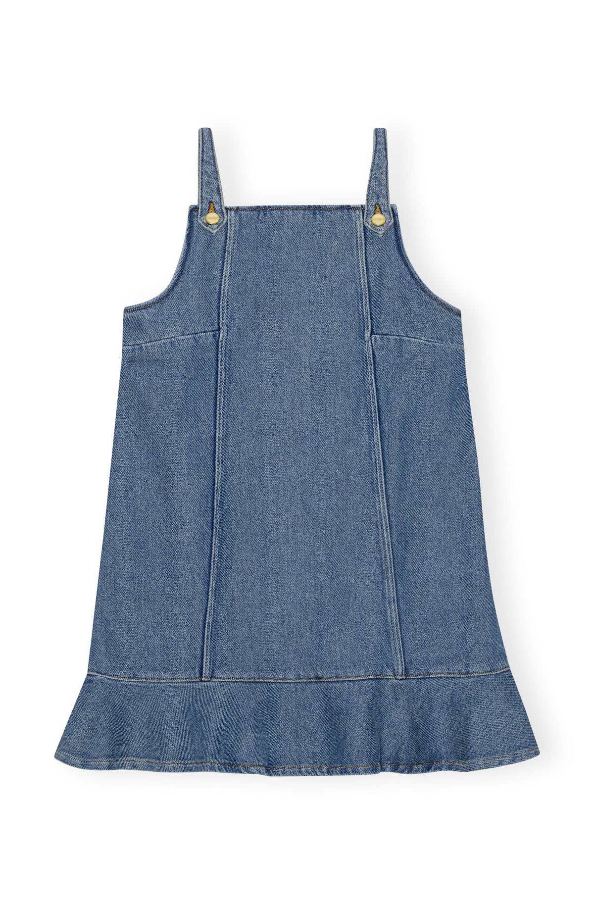 Heavy Denim Mini Dress / Tint Wash Womens GANNI 