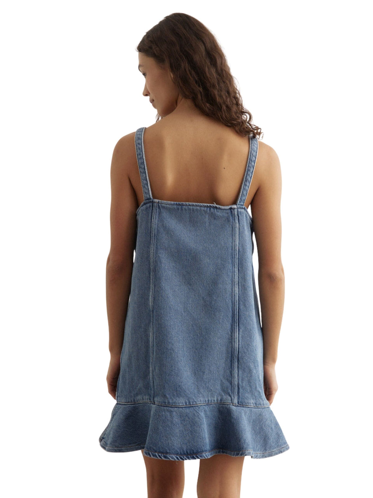 Heavy Denim Mini Dress / Tint Wash Womens GANNI 