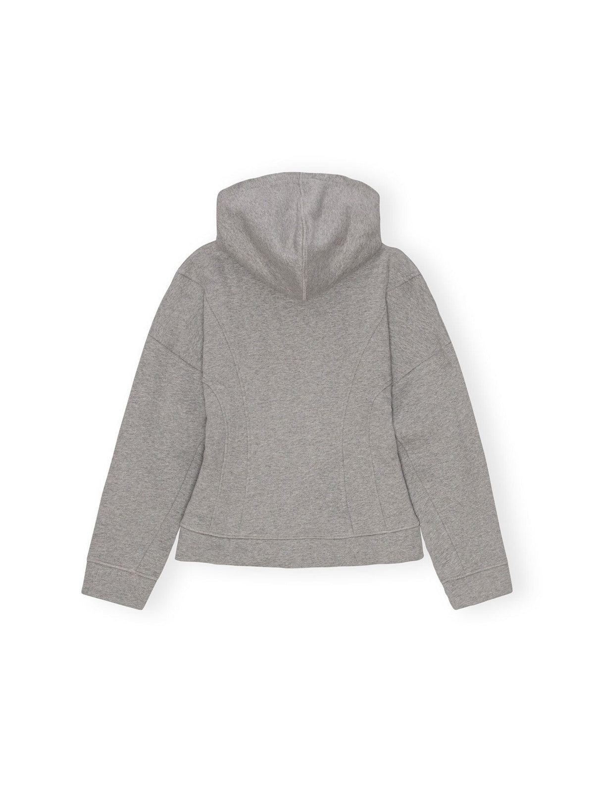 Heavy Fleece Zip Hoodie / Paloma Melange Womens GANNI 