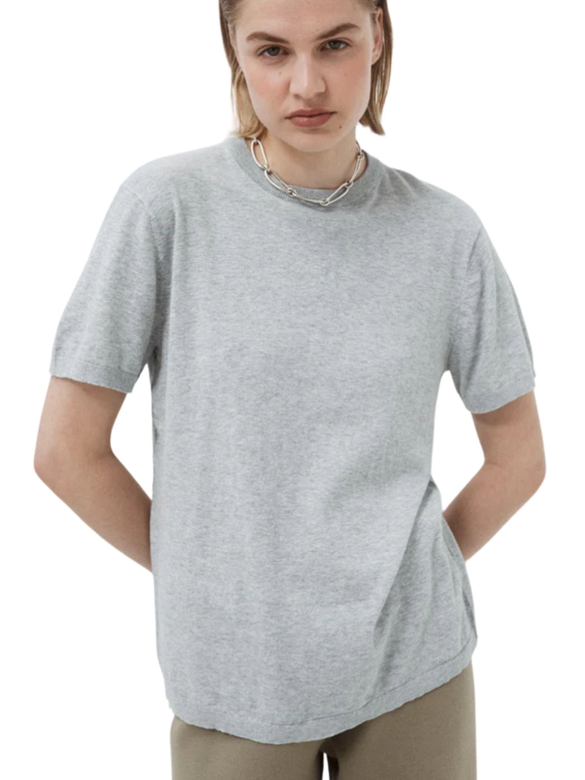 Highlighter Tee 3.0 / Grey Marl Womens Nagnata 