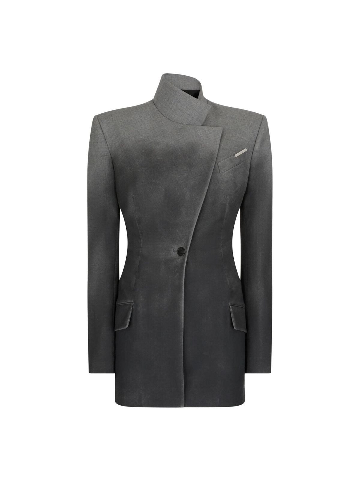 Jacket Sprayed Stretch Light Wool / Grey Melange Womens The Attico 