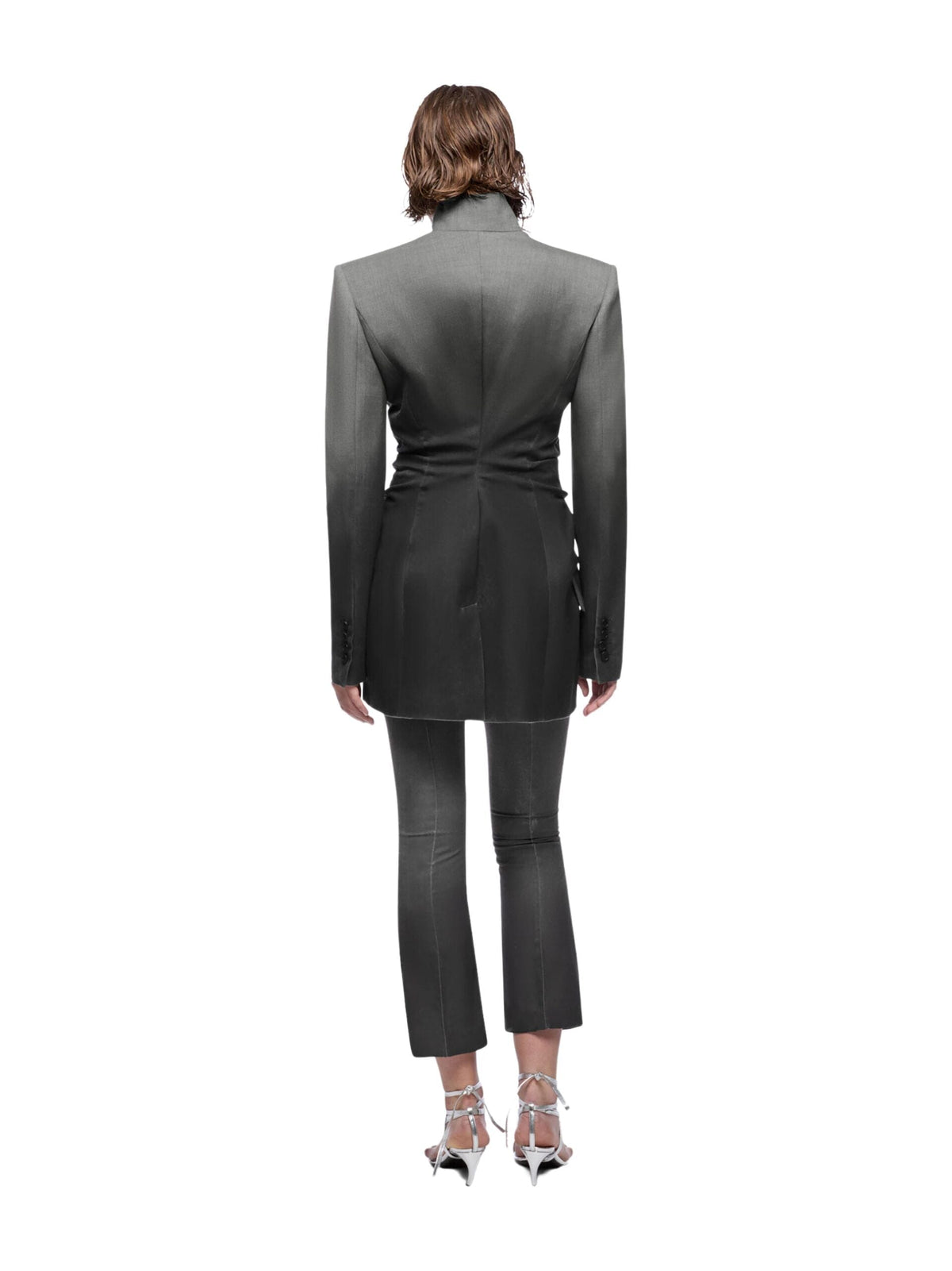 Jacket Sprayed Stretch Light Wool / Grey Melange Womens The Attico 
