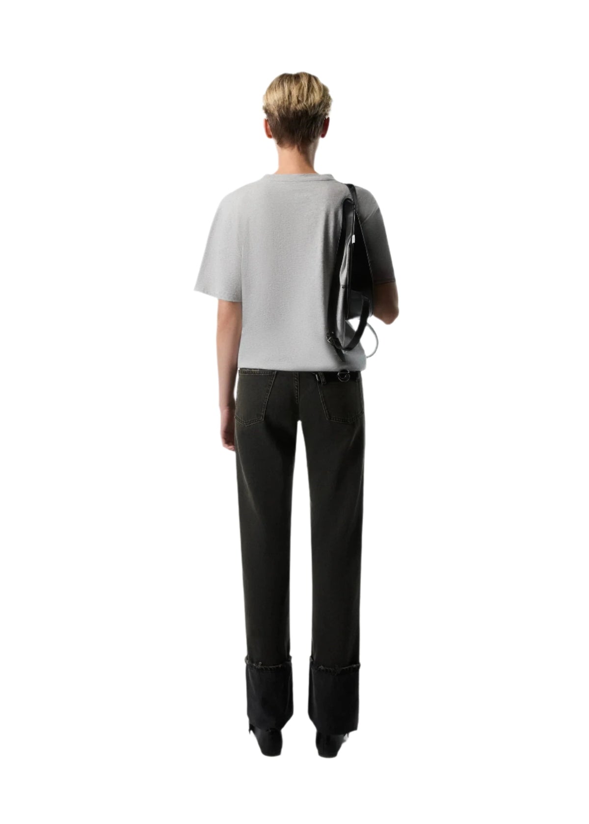 Knitted Disney X Coperni Just One Byte Boxy T-Shirt / Grey Womens Coperni 