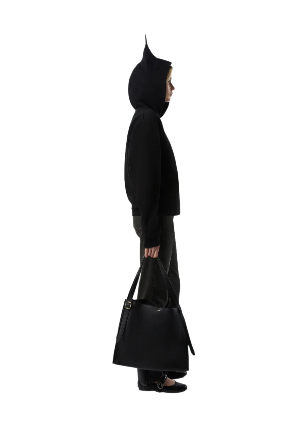 Knitted Disney X Coperni Maleficent Hoodie / Black Womens Coperni 