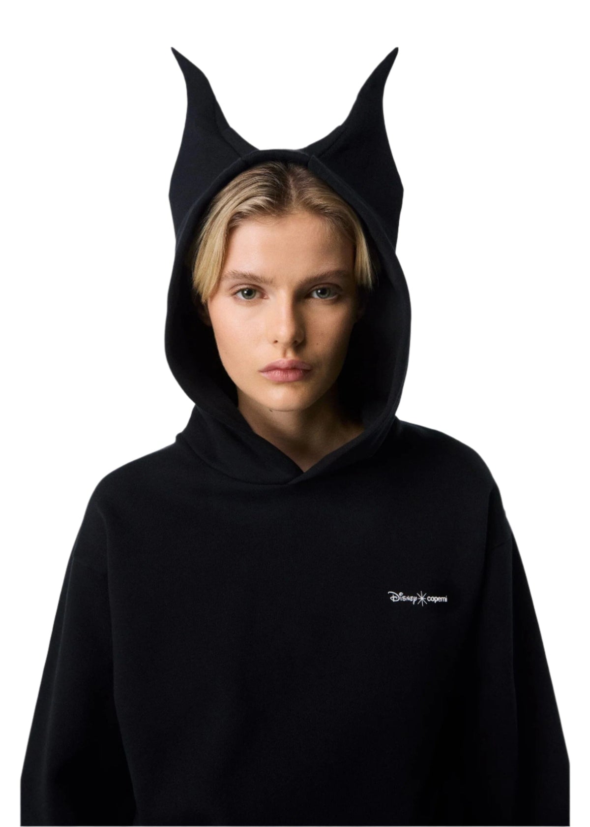 Knitted Disney X Coperni Maleficent Hoodie / Black Womens Coperni 
