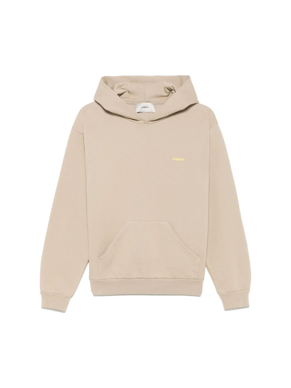 Knitted Logo Hoodie / Beige &amp; Yellow Womens Coperni 