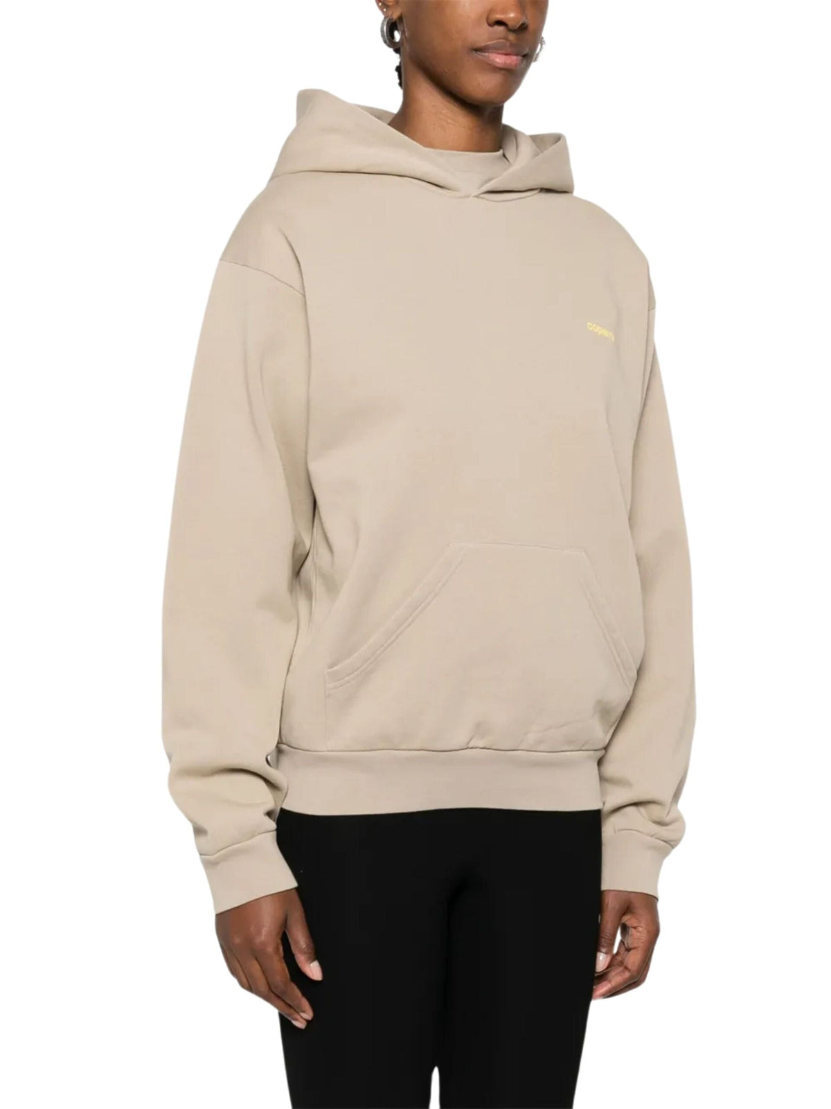 Knitted Logo Hoodie / Beige &amp; Yellow Womens Coperni 