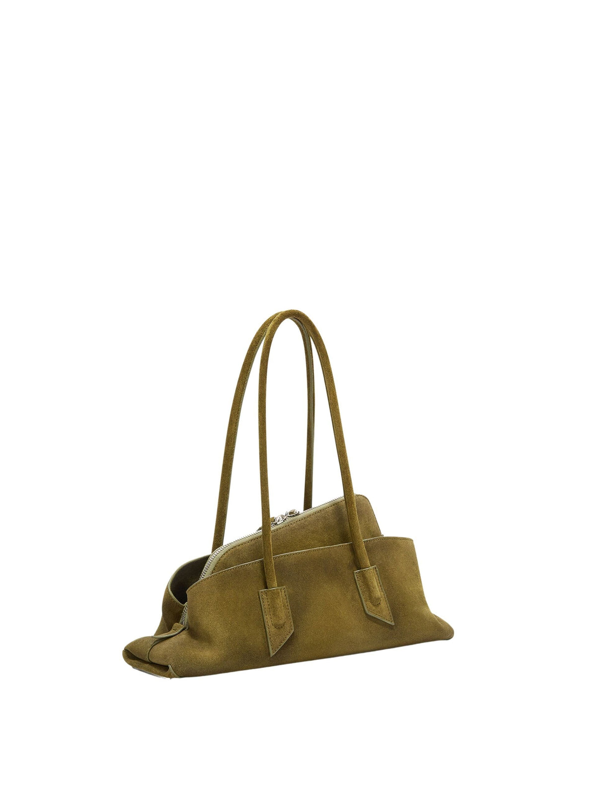 &quot;La Passeggiata Small&quot; Top Suede Brushed / Khaki Womens The Attico 