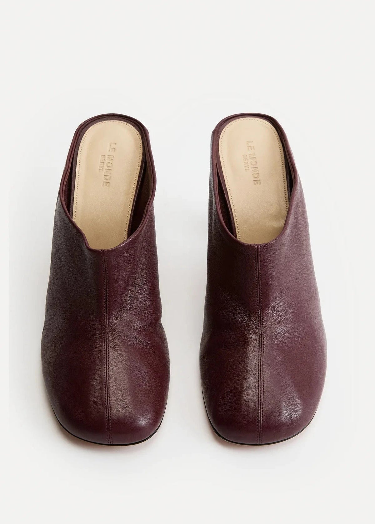 Le Monde Béryl // Mica Mule / Bordeaux Leather Womens Le Monde Béryl 