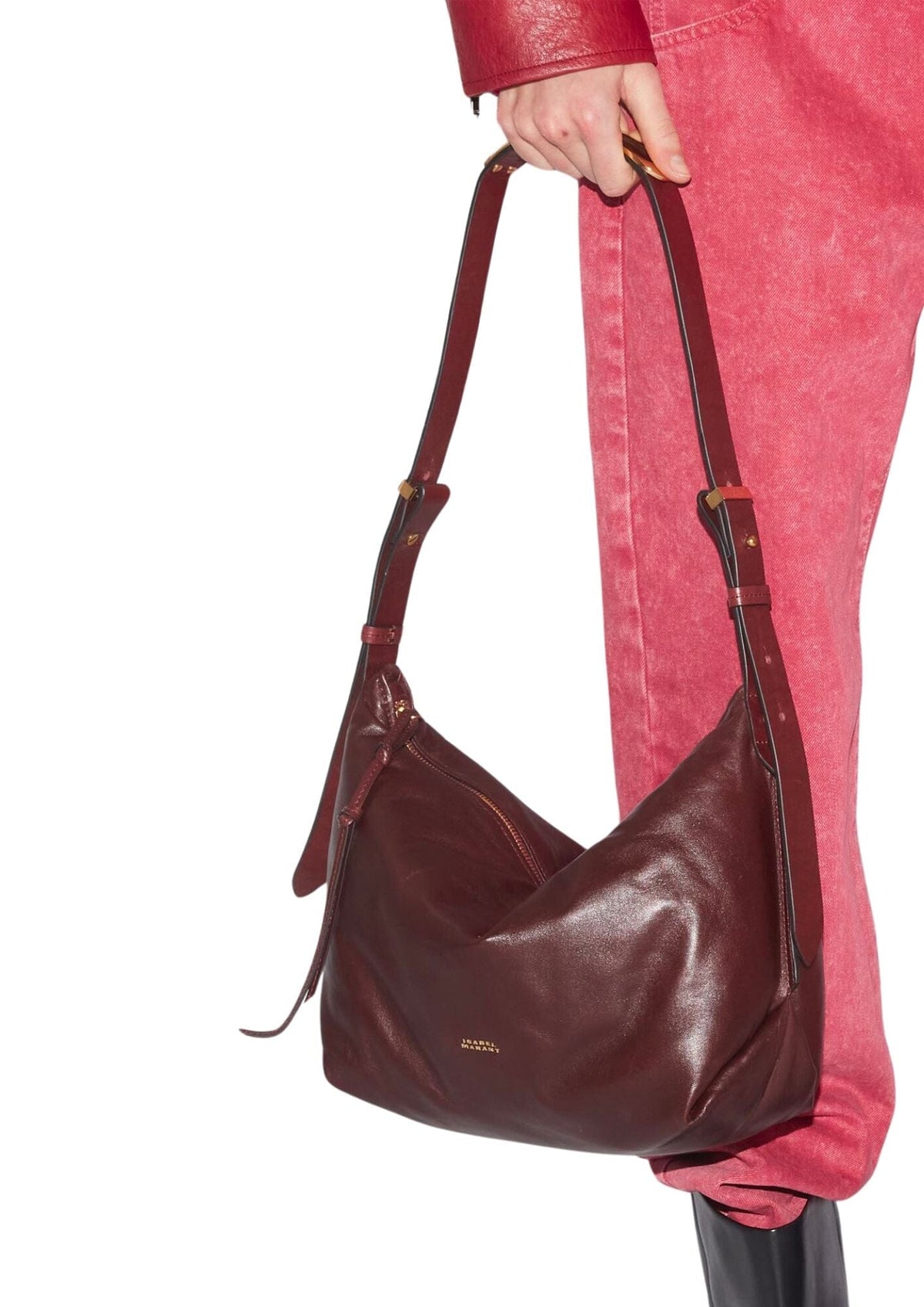 Leyden Large Shoulder Bag / Burgundy Womens Isabel Marant 