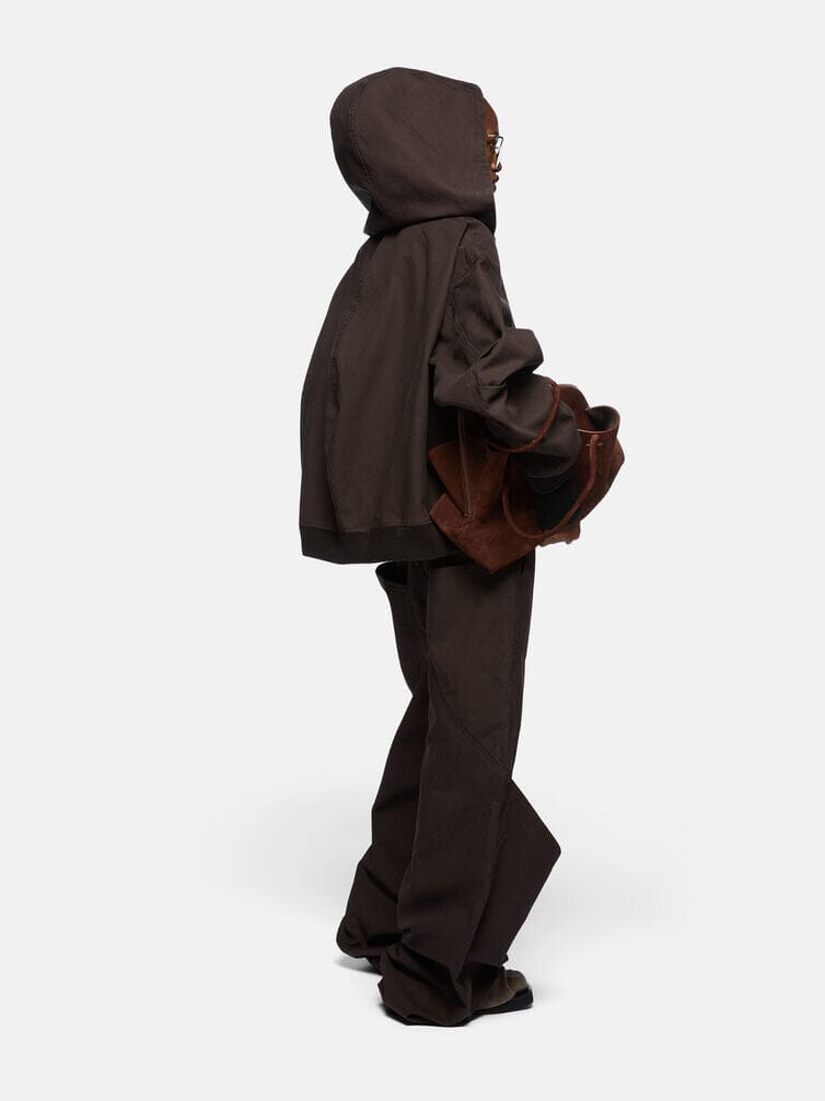 Long Pant Gabardine / Brown Womens The Attico 