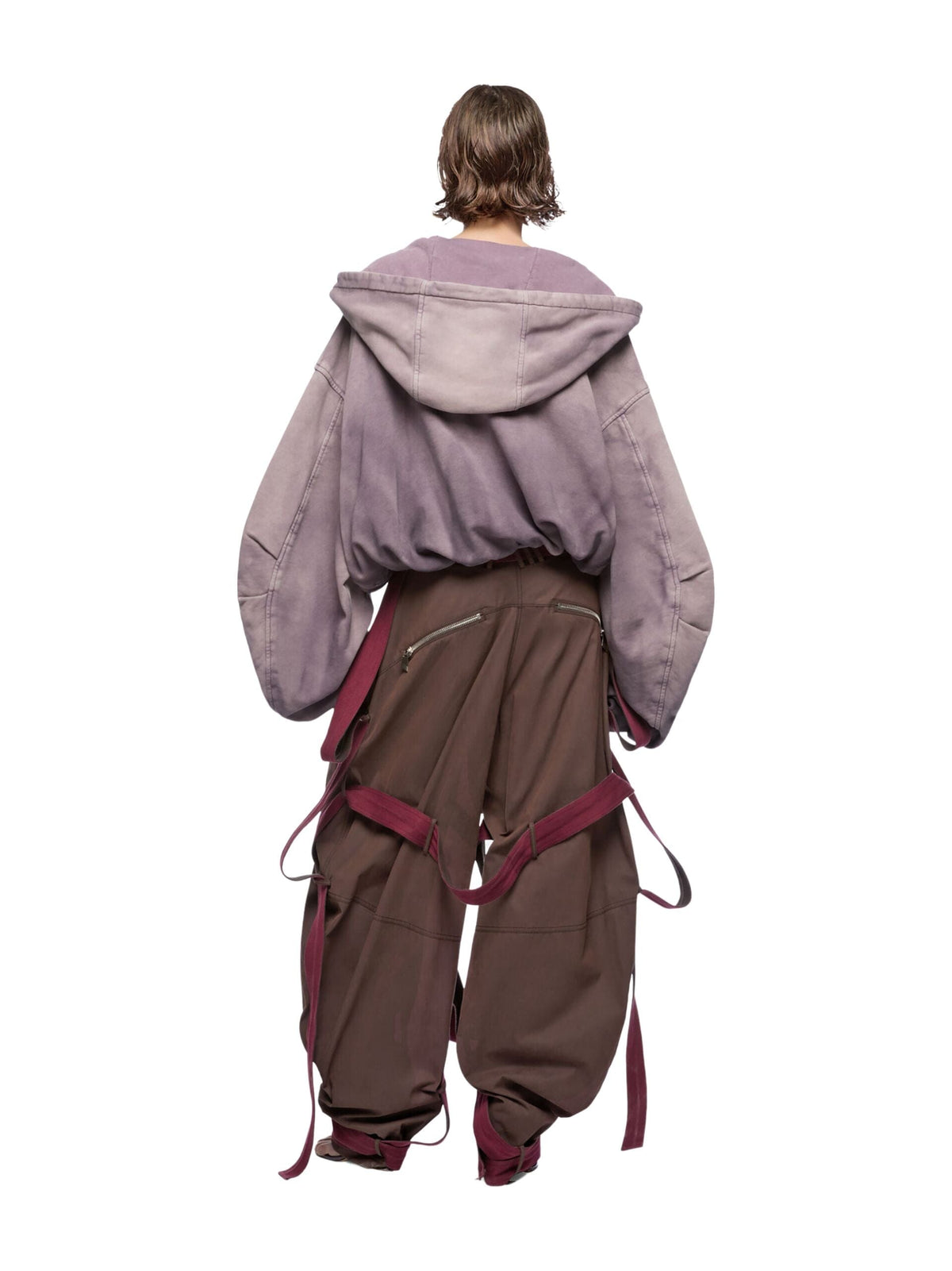 Long Pant Gabardine / Brown Womens The Attico 