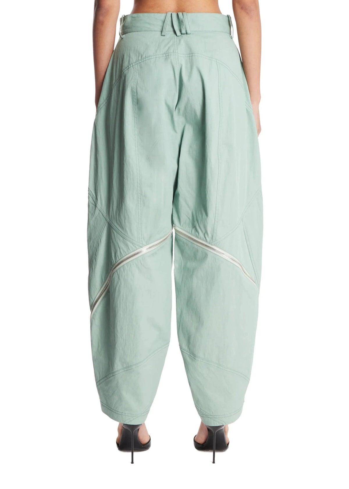 Long Pant Garbardine / Sage Green Womens The Attico 